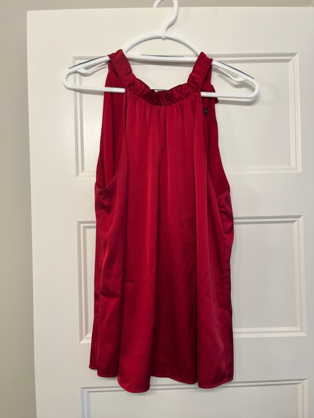 White House Black Market Red Halter Neck Camisole